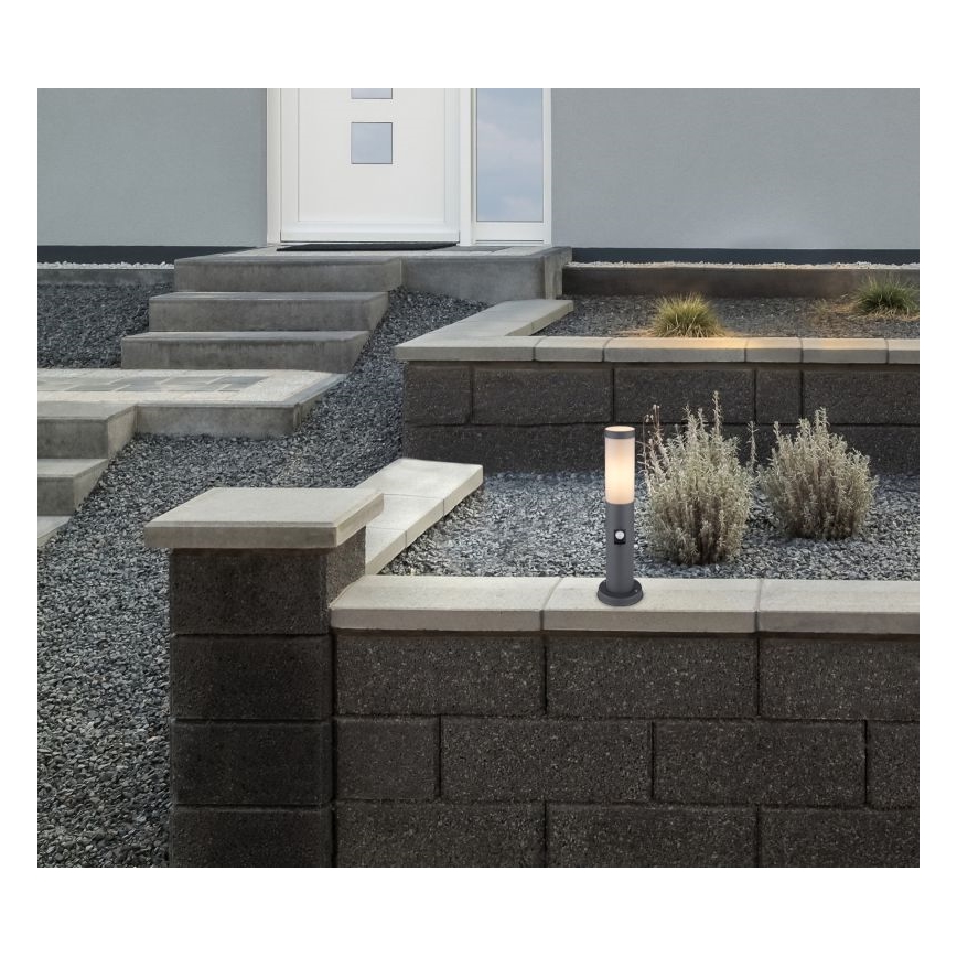 Globo - Luminária exterior com sensor 1xE27/15W/230V 45 cm IP44