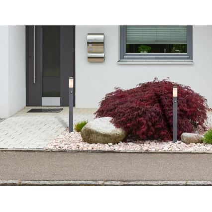 Globo - Candeeiro exterior com sensor 1xE27/15W/230V IP44 110 cm antracite