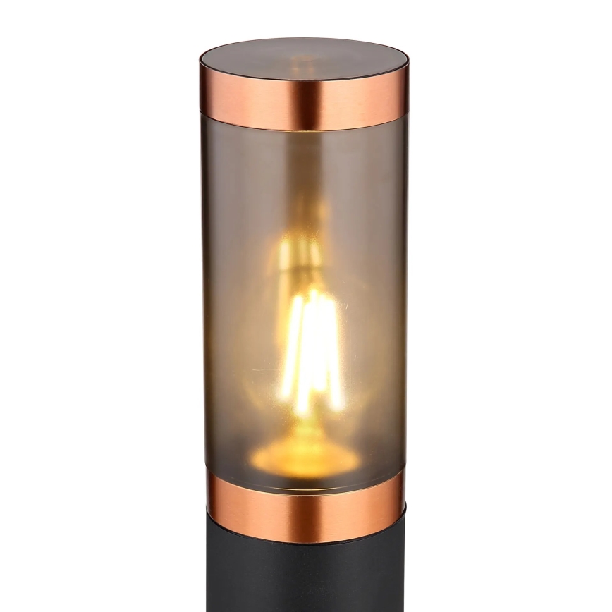 Globo - Candeeiro exterior 1xE27/23W/230V IP44 110 cm preto/cobre