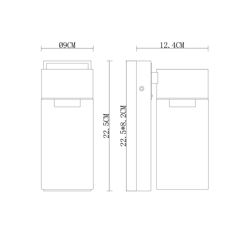 Globo - Iluminação de parede exterior 1xE27/40W/230V IP44