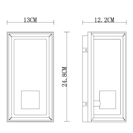 Globo - Iluminação de parede exterior 1xE27/60W/230V IP44 branco