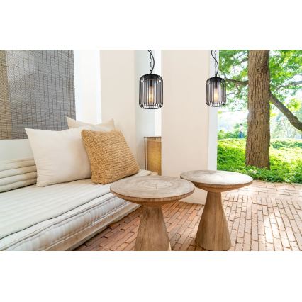 Globo - Lustre exterior suspenso por corrente 1xE27/15W/230V