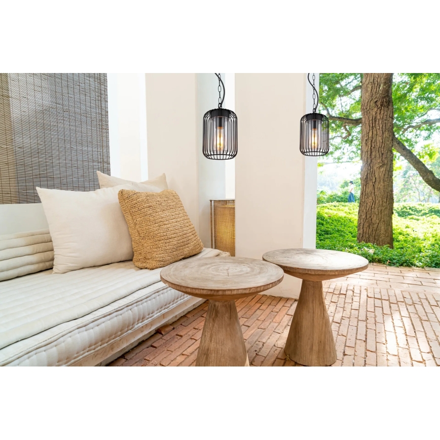 Globo - Lustre exterior suspenso por corrente 1xE27/15W/230V
