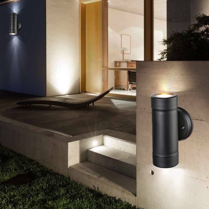 Globo - Iluminação de parede exterior LED 2xGU10/4W/230V IP44