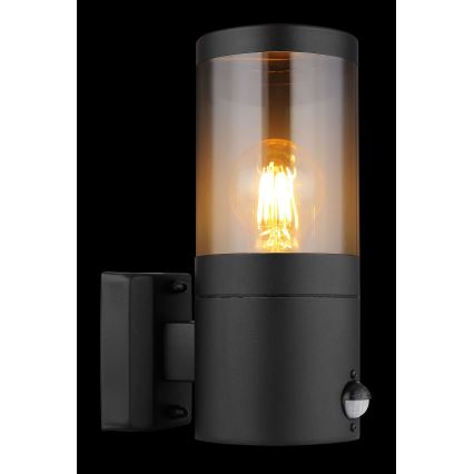 Globo iluminação de parede com sensor 1xE27/60W/230V IP44