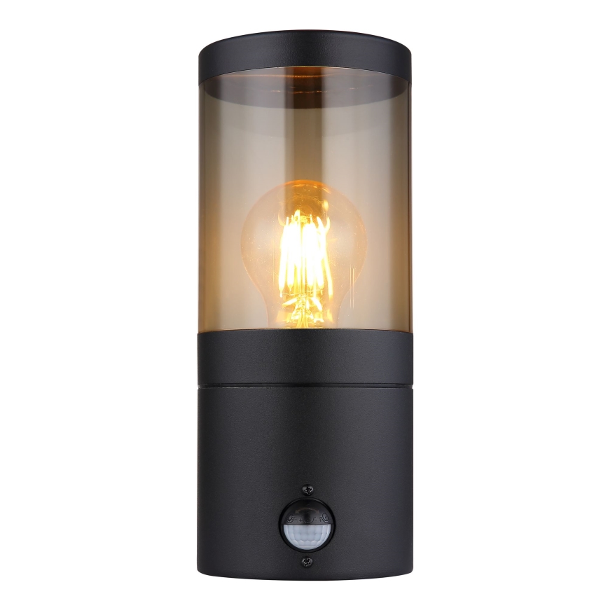 Globo iluminação de parede com sensor 1xE27/60W/230V IP44