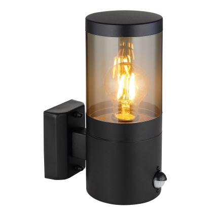 Globo iluminação de parede com sensor 1xE27/60W/230V IP44