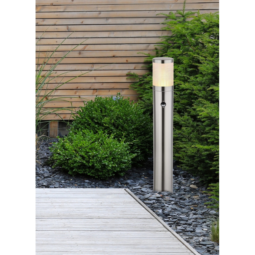 Globo - Candeeiro exterior com sensor 1xE27/60W/230V 80 cm