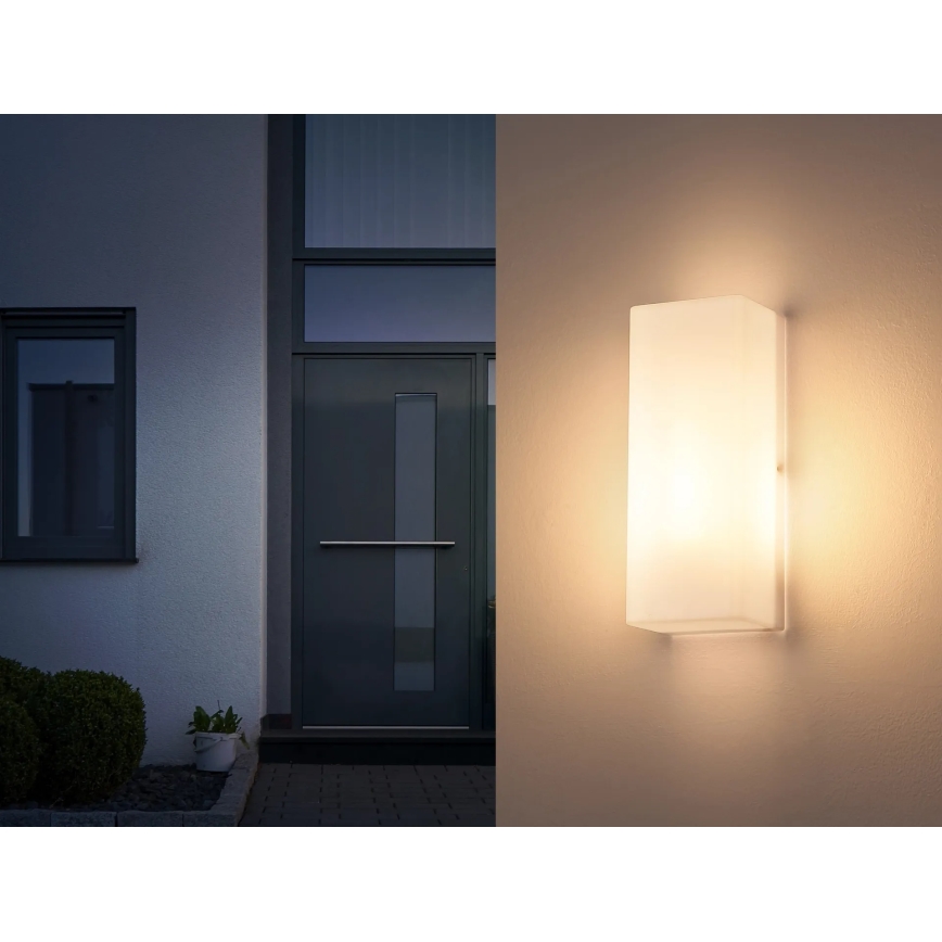 Globo - Aplique de parede exterior 1xE27/15W/230V IP44 branco