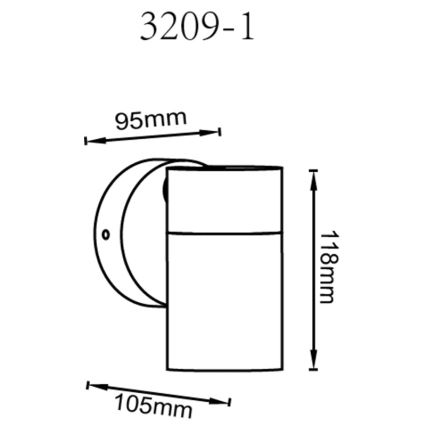 Globo - Foco de parede 1xGU10/35W/230V