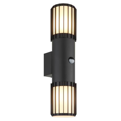 Globo - Arandela exterior com sensor 2xE27/15W/230V IP54
