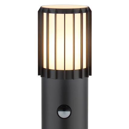 Globo - Candeeiro de exterior com sensor 1xE27/15W/230V IP54 100 cm