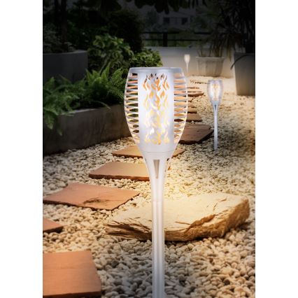 Globo - Iluminação solar LED LED/3,6W/3V 1800K IP44 cromado brilhante