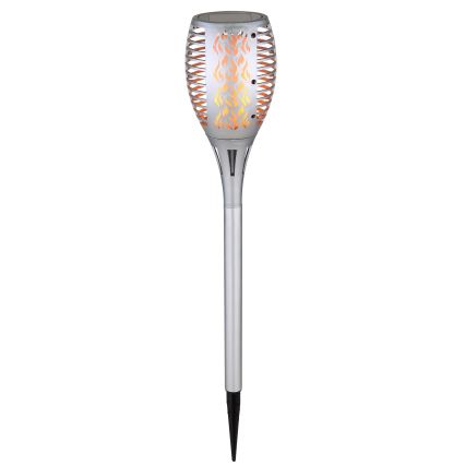 Globo - Iluminação solar LED LED/3,6W/3V 1800K IP44 cromado brilhante