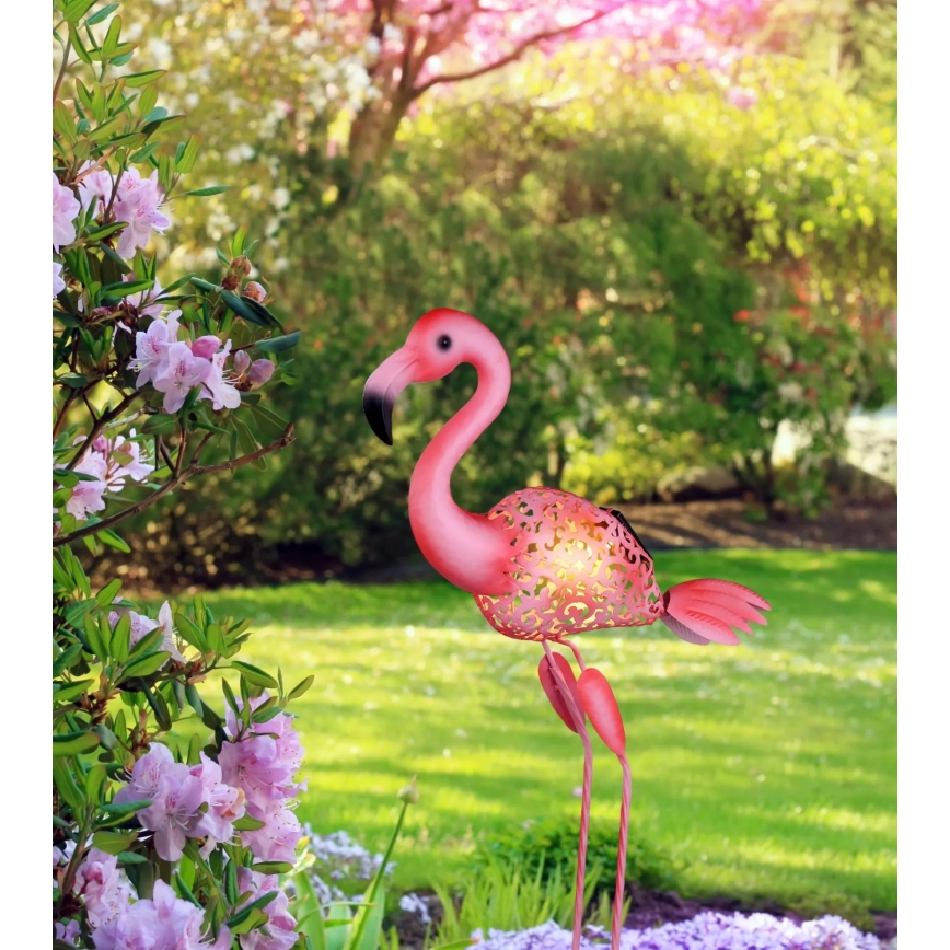 Globo - Luminária solar LED 3V IP44 300 mAh flamingo