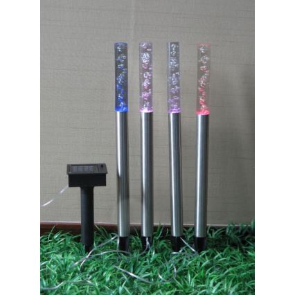 Globo - CONJUNTO 4x Luminária Solar LED 4xLED/0,07W IP44 600 mAh