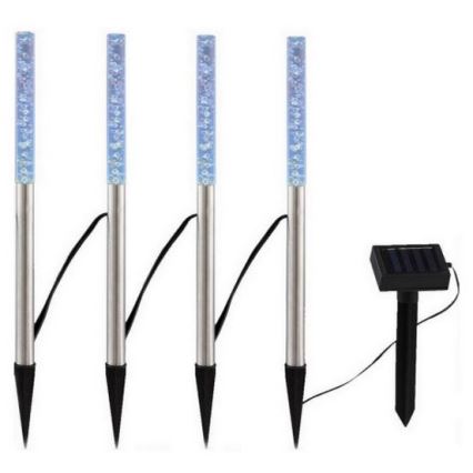 Globo - CONJUNTO 4x Luminária Solar LED 4xLED/0,07W IP44 600 mAh