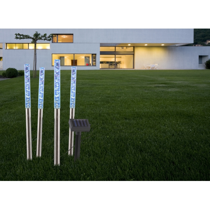 Globo - CONJUNTO 4x Luminária Solar LED 4xLED/0,07W IP44 600 mAh