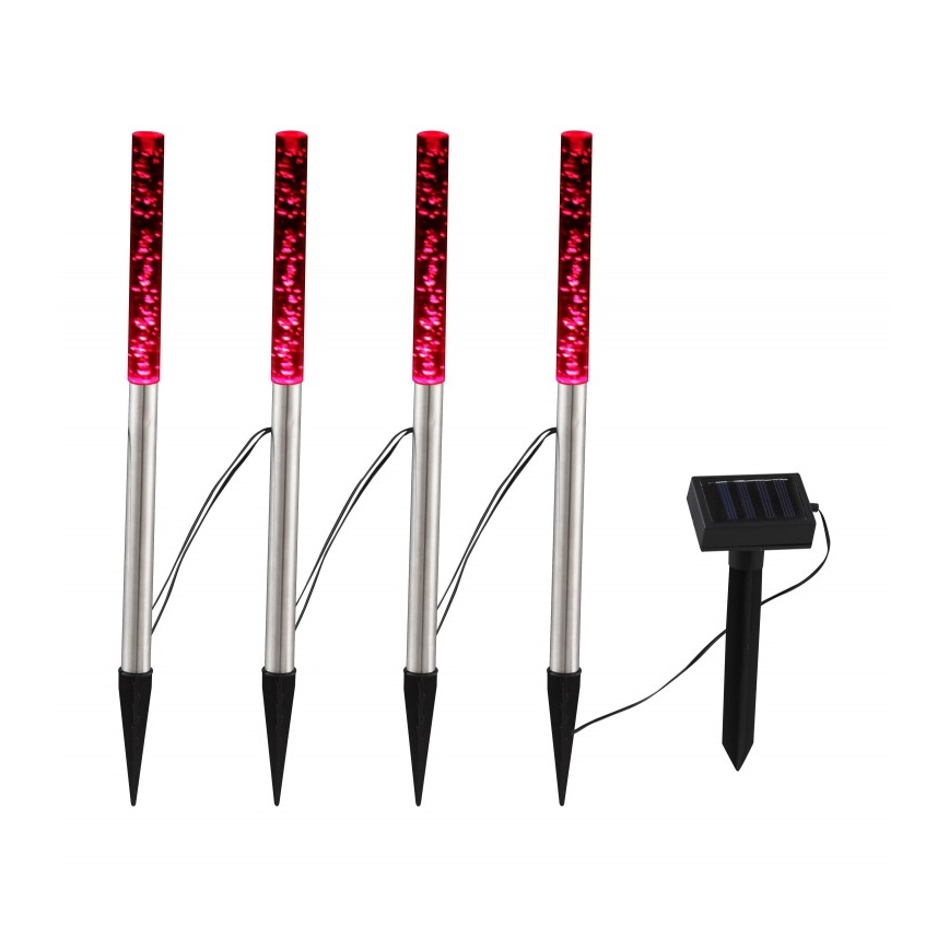 Globo - CONJUNTO 4x Luminária Solar LED 4xLED/0,07W IP44 600 mAh