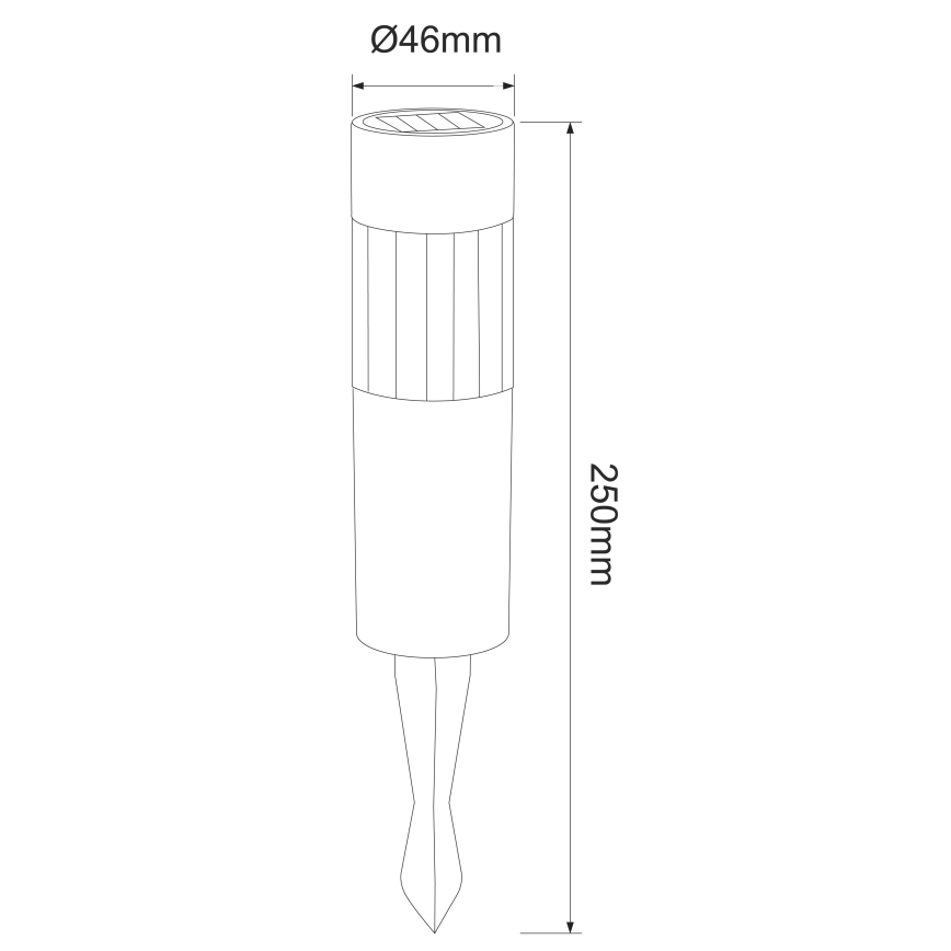 Globo - CONJUNTO 4x Lâmpada Solar LED LED/0,06W/3,2V IP44 100 mAh