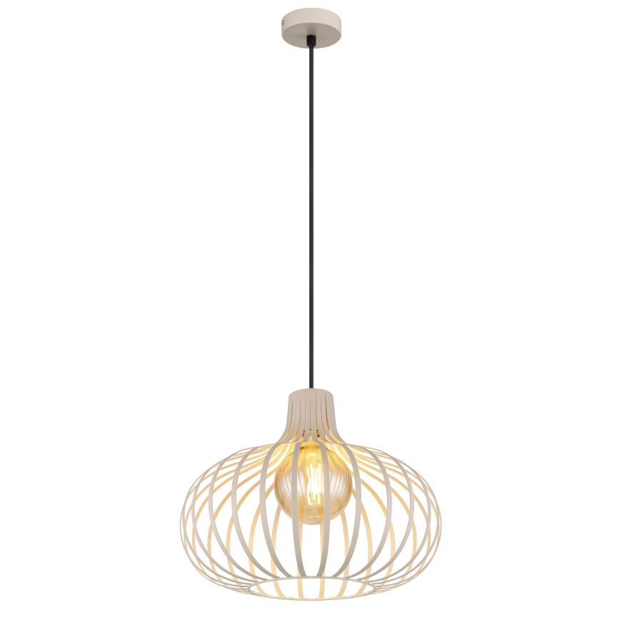 Globo - Pendente com cabo 1xE27/40W/230V bege