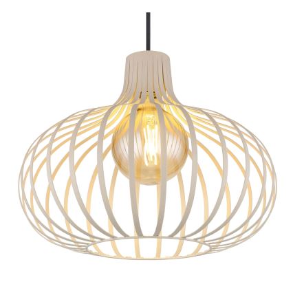 Globo - Pendente com cabo 1xE27/40W/230V bege