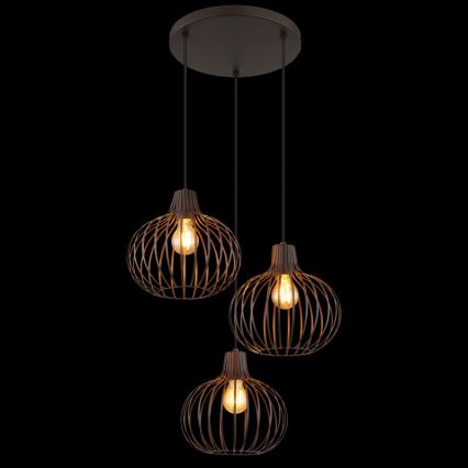 Globo - Lustre suspenso com cabo 3xE27/40W/230V