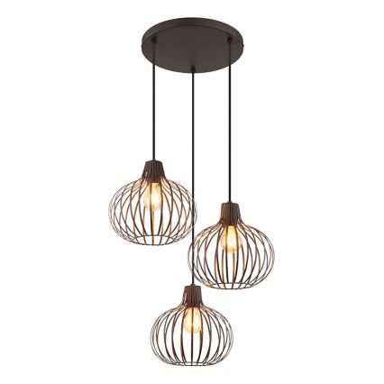Globo - Lustre suspenso com cabo 3xE27/40W/230V