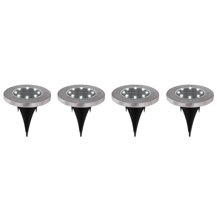 Globo - CONJUNTO 4x Luminária Solar LED LED/0,1W/3V IP44 300 mAh