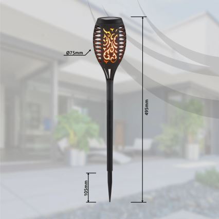 Globo - CONJUNTO 3x Lâmpada Solar LED LED/0,1W/3V IP44 200 mAh