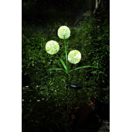 Globo - Luminária solar LED 3xLED/0,06W/3V 5000K IP44 200 mAh amarela