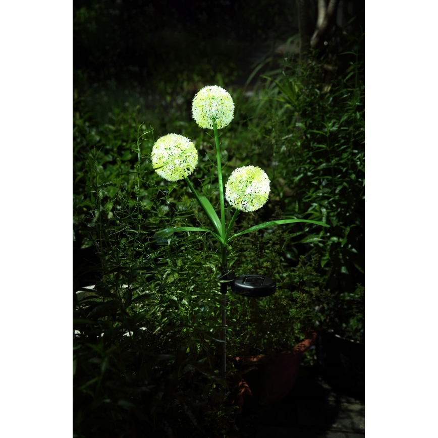 Globo - Luminária solar LED 3xLED/0,06W/3V 5000K IP44 200 mAh amarela