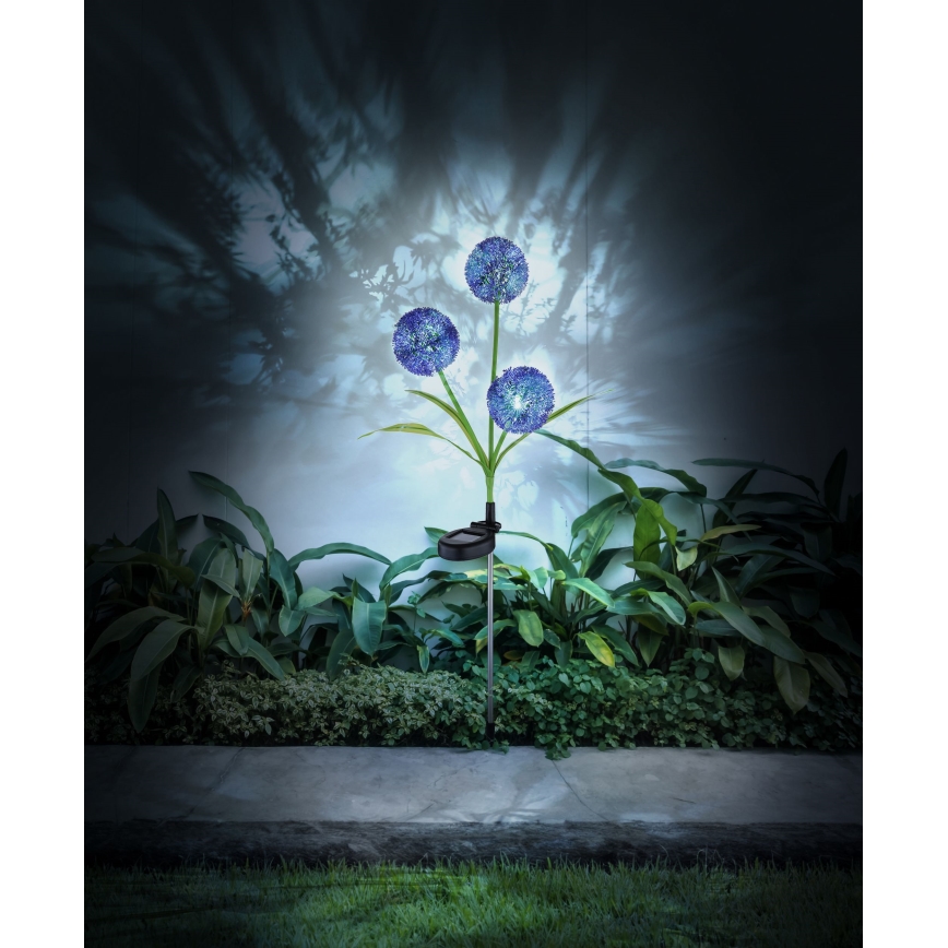 Globo - Iluminação solar LED 3xLED/0,06W/3V 5000K IP44 roxo