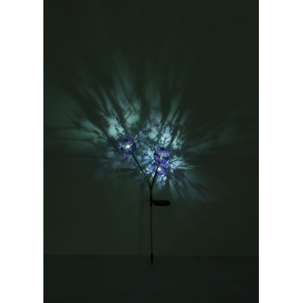 Globo - Iluminação solar LED 3xLED/0,06W/3V 5000K IP44 roxo