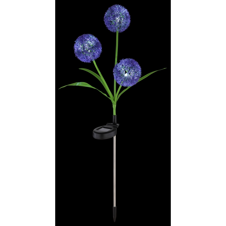 Globo - Iluminação solar LED 3xLED/0,06W/3V 5000K IP44 roxo