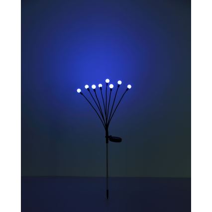 Globo - Iluminação solar LED RGB 8xLED/0,06W/3,2V IP44