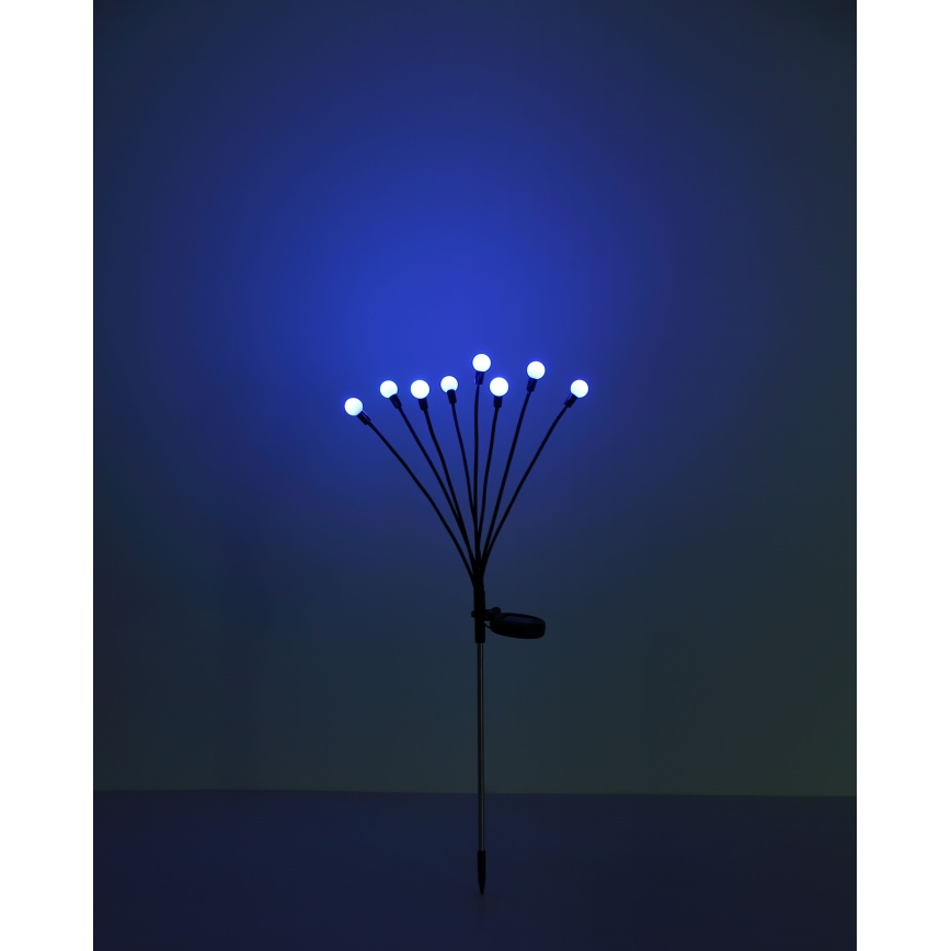 Globo - Iluminação solar LED RGB 8xLED/0,06W/3,2V IP44