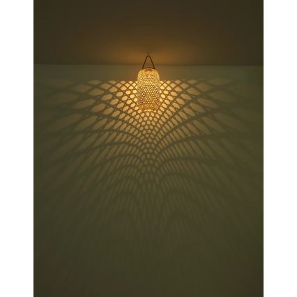 Globo - Luminária Solar LED LED/0,06W/3V bambu IP44 600 mAh