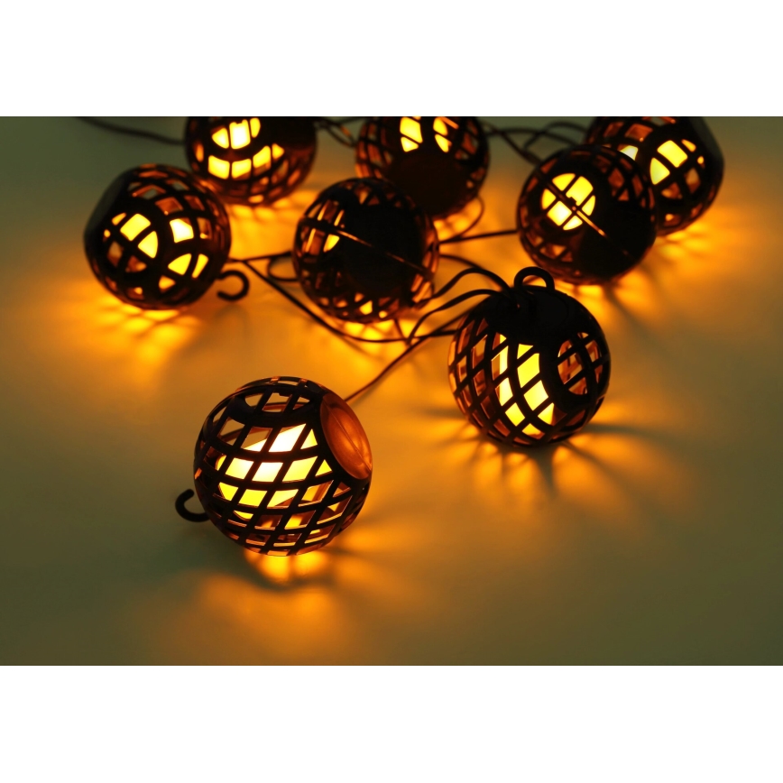 Globo - Fio decorativo solar LED 98xLED/0,1W/3V 410 cm IP44 600 mAh