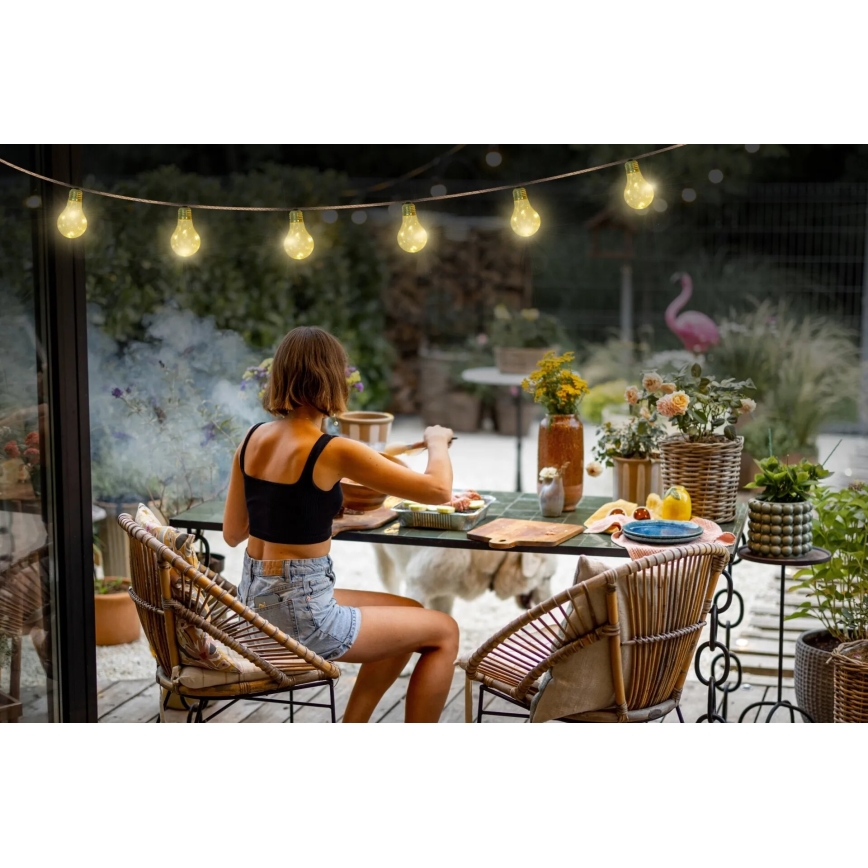 Globo - Corrente solar LED decorativa 50xLED/0,06W/3,2V 570 cm IP44