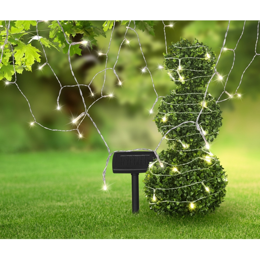 Globo - Corrente solar LED 20 m 120xLED/2,4V 2xAAA IP44 600 mAh