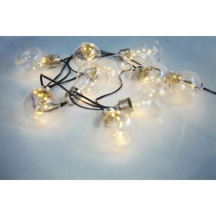 Globo - Fio de luz solar LED 10xLED/0,06W/3,2V 380 cm IP44 600 mAh