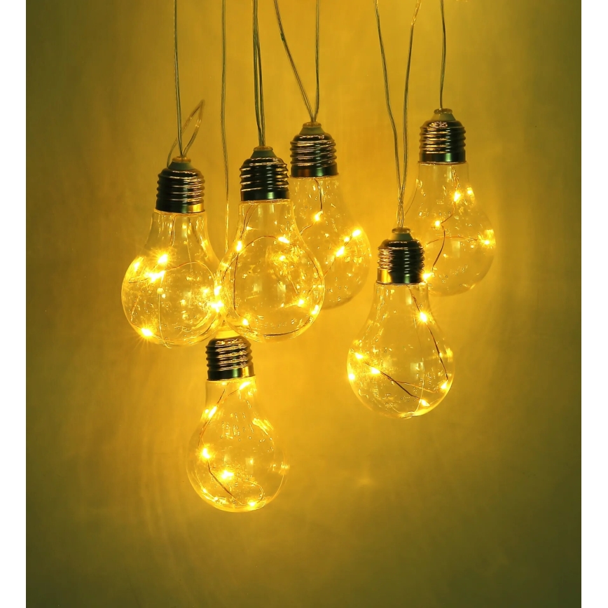 Globo - Fio de luz solar LED 10xLED/0,06W/3,2V 380 cm IP44 600 mAh