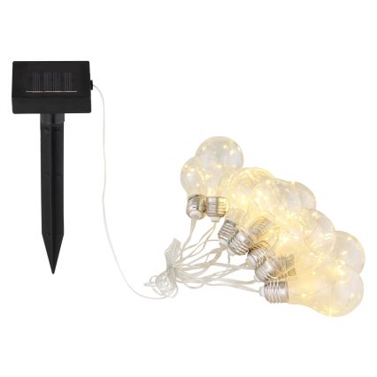 Globo - Fio de luz solar LED 10xLED/0,06W/3,2V 380 cm IP44 600 mAh