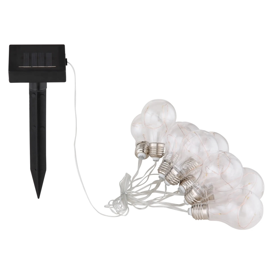 Globo - Fio de luz solar LED 10xLED/0,06W/3,2V 380 cm IP44 600 mAh