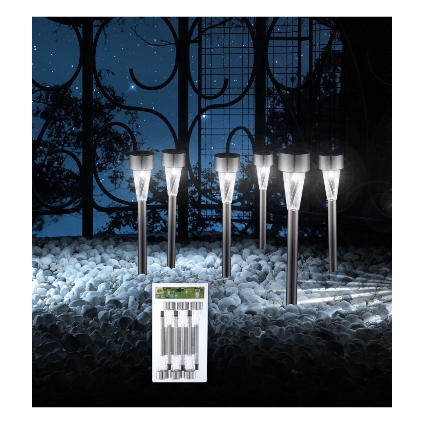 Globo - CONJUNTO 6x Candeeiro solar LED LED/1,2V IP44