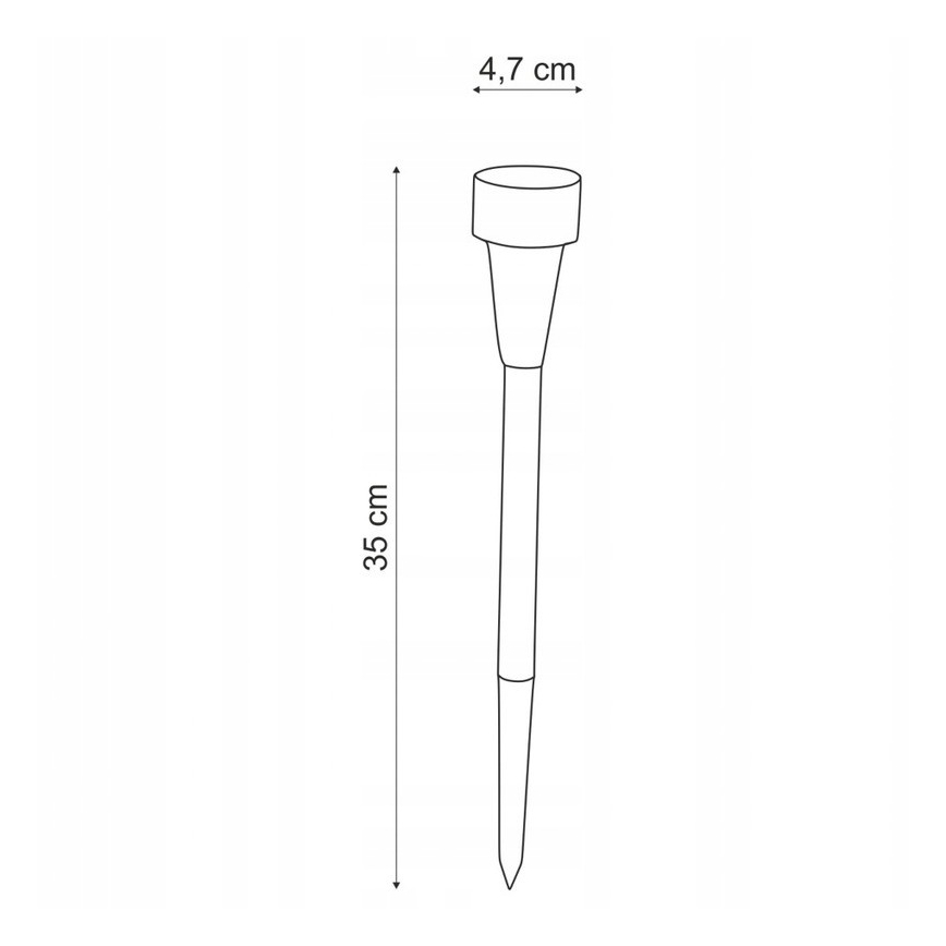 Globo - CONJUNTO 6x Candeeiro solar LED LED/1,2V IP44
