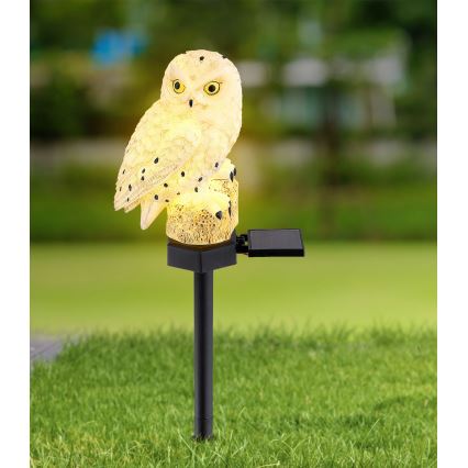 Globo - Iluminação solar LED LED/0,06W/3V IP44 coruja