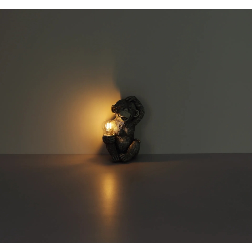 Globo - Decoração solar LED/0,02W/3V IP44 macaco