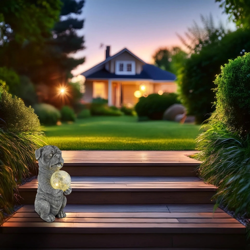 Globo - Decoração solar LED LED/0,02W/3V IP44 300 mAh cão